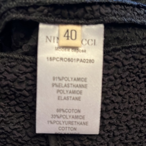 Vintage Nina Ricci Textured 100% Silk LBD - EU40/US10 - Picture 8 of 11